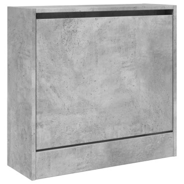 vidaXL Παπουτσοθήκη Γκρι Σκυροδέματος 60x21x57cm Επεξεργασμένο Ξύλο