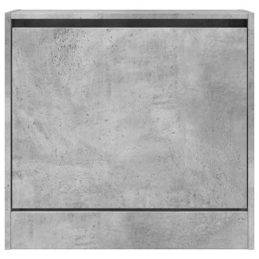 vidaXL Παπουτσοθήκη Γκρι Σκυροδέματος 60x21x57cm Επεξεργασμένο Ξύλο