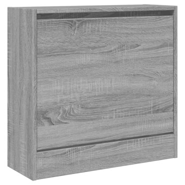vidaXL Παπουτσοθήκη Γκρι Sonoma 60x21x57cm από Επεξεργ. Ξύλο