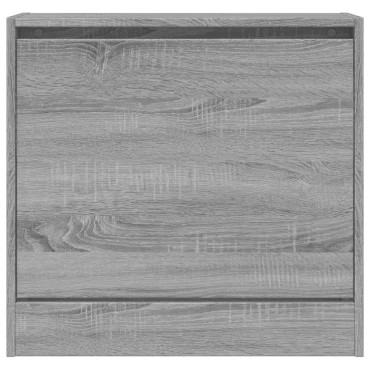 vidaXL Παπουτσοθήκη Γκρι Sonoma 60x21x57cm από Επεξεργ. Ξύλο