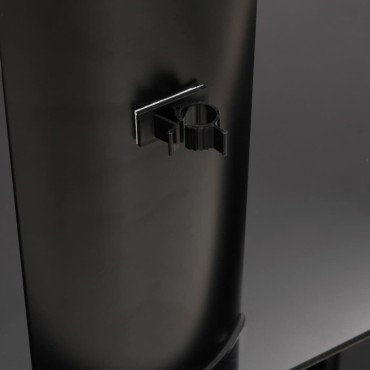 vidaXL Βάση Τηλεόρασης Γωνιακή 2 Επιπέδων για 32-70 Ιντσών Μαύρη/Ασημί 110x40x101cm