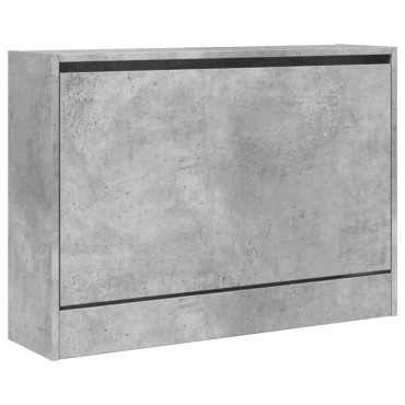 vidaXL Παπουτσοθήκη Γκρι Σκυροδέματος 80x21x57cm Επεξεργασμένο Ξύλο