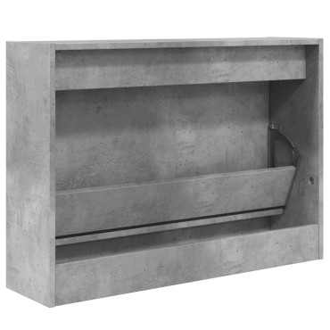 vidaXL Παπουτσοθήκη Γκρι Σκυροδέματος 80x21x57cm Επεξεργασμένο Ξύλο