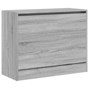 vidaXL Παπουτσοθήκη Γκρι Sonoma 80x34x63cm από Επεξεργ. Ξύλο