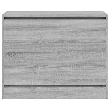 vidaXL Παπουτσοθήκη Γκρι Sonoma 80x34x63cm από Επεξεργ. Ξύλο