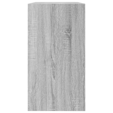 vidaXL Παπουτσοθήκη Γκρι Sonoma 80x34x63cm από Επεξεργ. Ξύλο