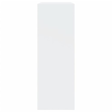 vidaXL Παπουτσοθήκη Λευκή 80x34x96,5cm από Επεξεργασμένο Ξύλο