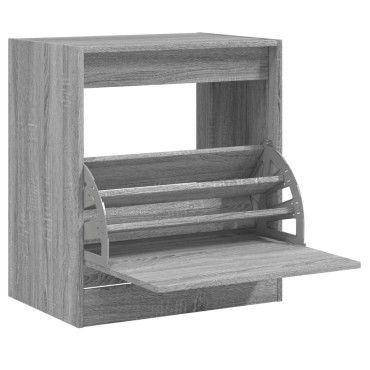 vidaXL Παπουτσοθήκη Γκρι Sonoma 60x42x69cm από Επεξεργ. Ξύλο