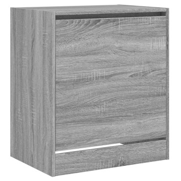 vidaXL Παπουτσοθήκη Γκρι Sonoma 60x42x69cm από Επεξεργ. Ξύλο