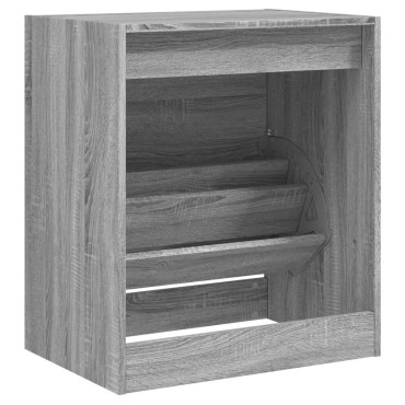 vidaXL Παπουτσοθήκη Γκρι Sonoma 60x42x69cm από Επεξεργ. Ξύλο