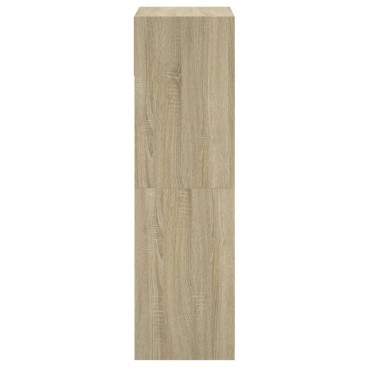 vidaXL Παπουτσοθήκη Sonoma Δρυς 60x34x116cm από Επεξεργασμένο Ξύλο