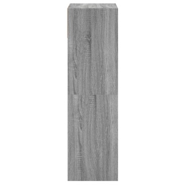 vidaXL Παπουτσοθήκη Γκρι Sonoma 60x34x116cm από Επεξεργασμένο Ξύλο