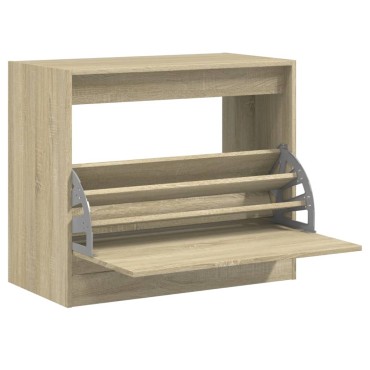 vidaXL Παπουτσοθήκη Sonoma Δρυς 80x42x69cm από Επεξεργασμένο Ξύλο