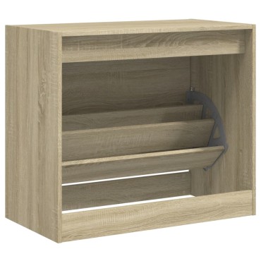vidaXL Παπουτσοθήκη Sonoma Δρυς 80x42x69cm από Επεξεργασμένο Ξύλο
