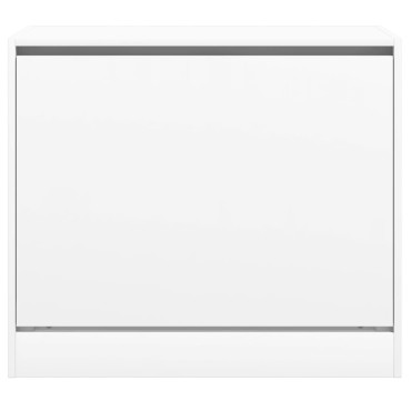 vidaXL Παπουτσοθήκη Λευκή 80x42x69cm από Επεξεργασμένο Ξύλο
