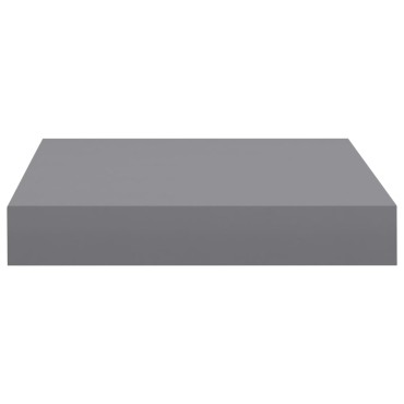 vidaXL Ράφι Τοίχου Γκρι 23x23,5x3,8cm από MDF 1 τεμ.