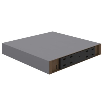 vidaXL Ράφι Τοίχου Γκρι 23x23,5x3,8cm από MDF 1 τεμ.
