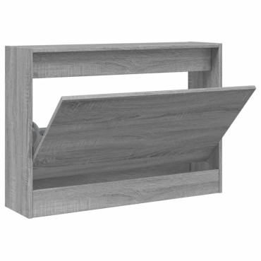 vidaXL Παπουτσοθήκη Γκρι Sonoma 80x21x57cm από Επεξεργ. Ξύλο