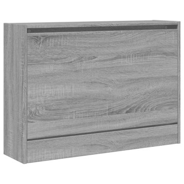 vidaXL Παπουτσοθήκη Γκρι Sonoma 80x21x57cm από Επεξεργ. Ξύλο