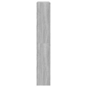vidaXL Παπουτσοθήκη Γκρι Sonoma 80x21x125,5cm από Επεξεργ. Ξύλο