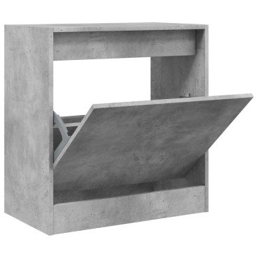 vidaXL Παπουτσοθήκη Γκρι Σκυροδέματος 60x34x63,5cm Επεξεργασμένο Ξύλο