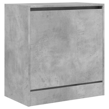 vidaXL Παπουτσοθήκη Γκρι Σκυροδέματος 60x34x63,5cm Επεξεργασμένο Ξύλο