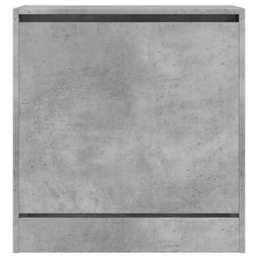 vidaXL Παπουτσοθήκη Γκρι Σκυροδέματος 60x34x63,5cm Επεξεργασμένο Ξύλο
