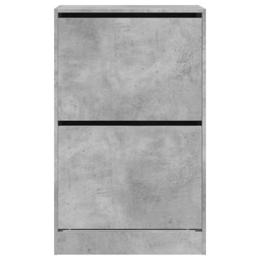 vidaXL Παπουτσοθήκη Γκρι Σκυροδέματος 60x34x96,5cm Επεξεργασμένο Ξύλο