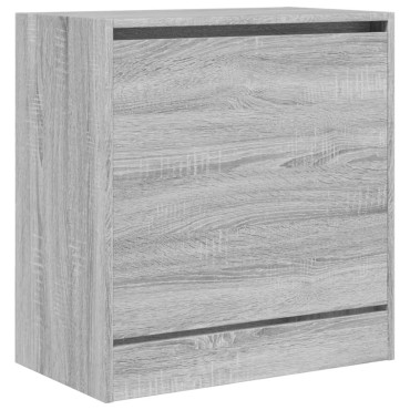 vidaXL Παπουτσοθήκη Γκρι Sonoma 60x34x63,5cm από Επεξεργ. Ξύλο