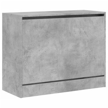vidaXL Παπουτσοθήκη Γκρι Σκυροδέματος 80x34x63cm Επεξεργασμένο Ξύλο