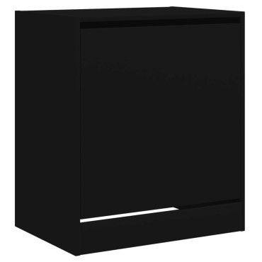 vidaXL Παπουτσοθήκη Μαύρη 60x42x69cm από Επεξεργασμένο Ξύλο