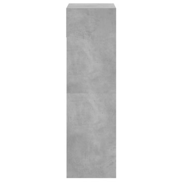 vidaXL Παπουτσοθήκη Γκρι Σκυροδέματος 60x34x116cm Επεξεργασμένο Ξύλο