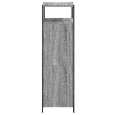 vidaXL Παπουτσοθήκη Γκρι Sonoma 60x34x112cm από Επεξεργ. Ξύλο