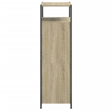 vidaXL Παπουτσοθήκη Sonoma Δρυς 60x34x112cm από Επεξεργασμένο Ξύλο