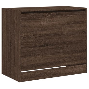 vidaXL Παπουτσοθήκη Καφέ Δρυς 80x42x69cm από Επεξεργασμένο Ξύλο