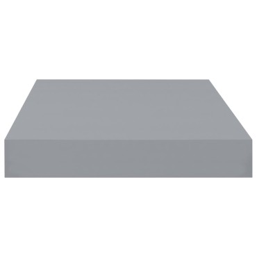 vidaXL Ράφι Τοίχου Γκρι 40x23x3,8cm MDF 1 τεμ.