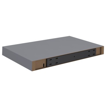 vidaXL Ράφι Τοίχου Γκρι 40x23x3,8cm MDF 1 τεμ.