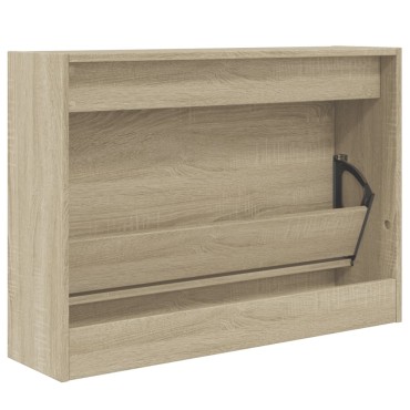 vidaXL Παπουτσοθήκη Sonoma Δρυς 80x21x57cm από Επεξεργασμένο Ξύλο