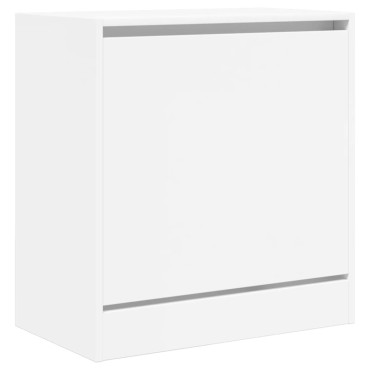 vidaXL Παπουτσοθήκη Λευκή 60x34x63,5cm από Επεξεργασμένο Ξύλο
