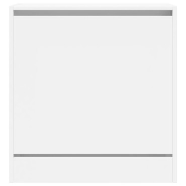 vidaXL Παπουτσοθήκη Λευκή 60x34x63,5cm από Επεξεργασμένο Ξύλο