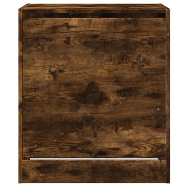 vidaXL Παπουτσοθήκη Καπνιστή Δρυς 60x42x69cm από Επεξεργ. Ξύλο