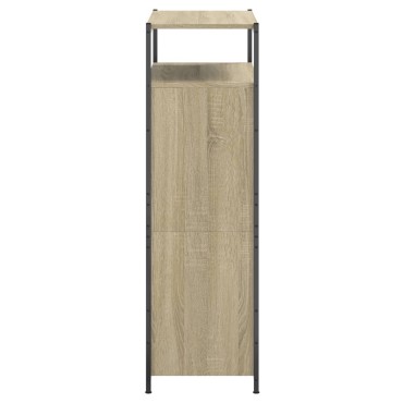 vidaXL Παπουτσοθήκη Sonoma Δρυς 75x34x112cm από Επεξεργασμένο Ξύλο