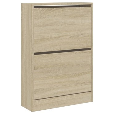 vidaXL Παπουτσοθήκη Sonoma Δρυς 60x21x87,5cm από Επεξεργασμένο Ξύλο