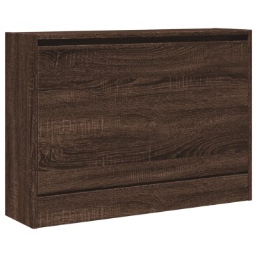 vidaXL Παπουτσοθήκη Καφέ Δρυς 80x21x57cm από Επεξεργασμένο Ξύλο