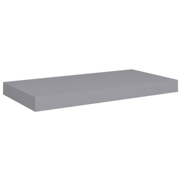 vidaXL Ράφι Τοίχου Γκρι 50x23x3,8cm MDF 1 τεμ.