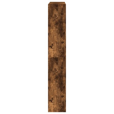 vidaXL Παπουτσοθήκη Καπνιστή Δρυς 80x21x125,5cm από Επεξεργ. Ξύλο