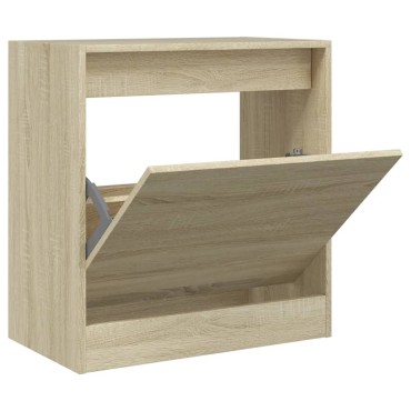 vidaXL Παπουτσοθήκη Sonoma Δρυς 60x34x63,5cm από Επεξεργασμένο Ξύλο
