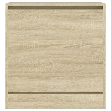 vidaXL Παπουτσοθήκη Sonoma Δρυς 60x34x63,5cm από Επεξεργασμένο Ξύλο
