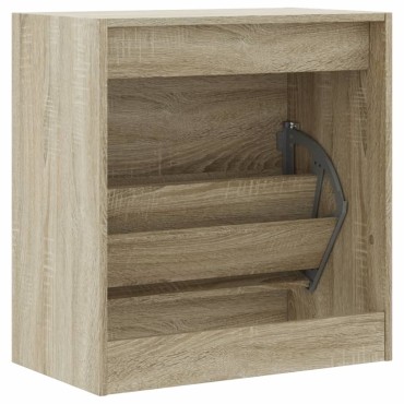vidaXL Παπουτσοθήκη Sonoma Δρυς 60x34x63,5cm από Επεξεργασμένο Ξύλο