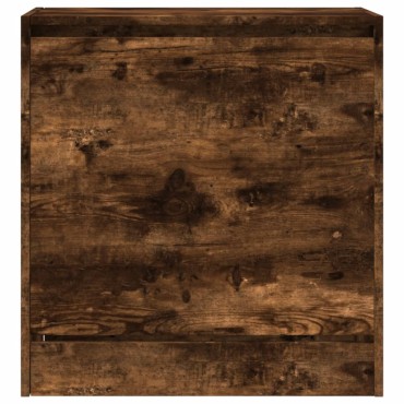 vidaXL Παπουτσοθήκη Καπνιστή Δρυς 60x34x63,5cm από Επεξεργ. Ξύλο